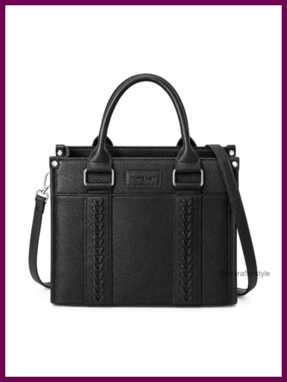 Small Vegan Leather Tote Satchel Crossbody Bag Top Handle Boho